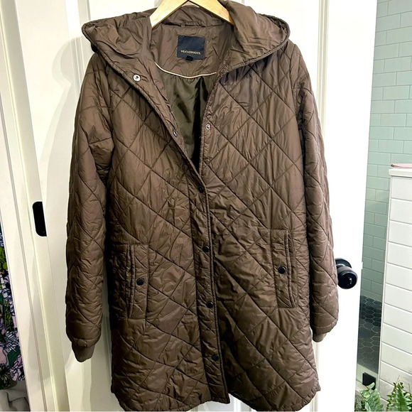 Great used condition Weatherproof lightweight quilted puffer midlength coat sz M - Picture 1 of 8